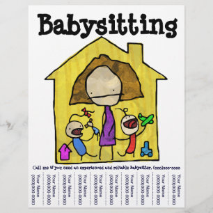 Flyer Insecto do baby-sitter de bebê