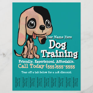 Flyer Insecto do cão Training.Puppy.Promotional