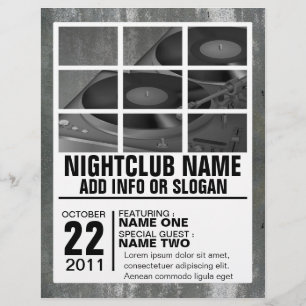 Flyer insecto do clube nocturno