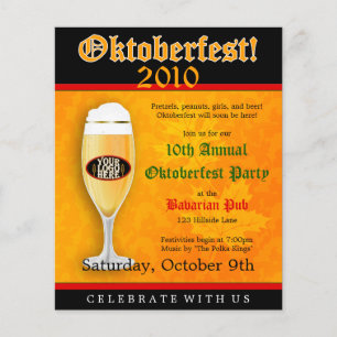 Flyer Insecto do convite do evento de Oktoberfest