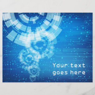 Flyer insecto do estilo da tecnologia