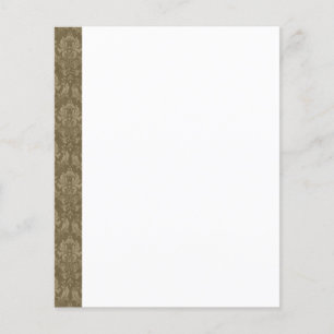 Flyer Insecto do fundo do papel da beira do damasco do