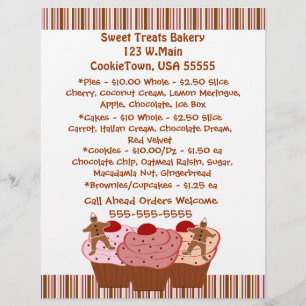 Flyer Insecto do negócio da padaria