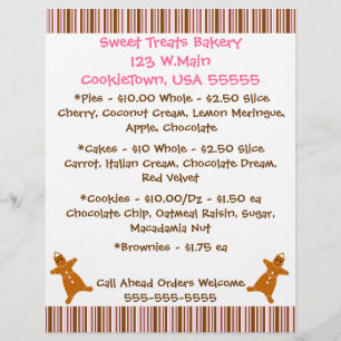 Flyer Insecto do negócio da padaria