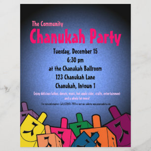 Flyer Insecto do partido de Chanukah