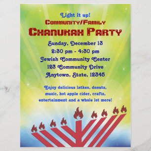 Flyer Insecto do partido de Chanukah