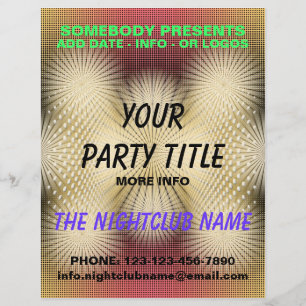 Flyer insecto do partido do clube nocturno