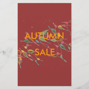 Flyer Insecto frondoso da venda do outono da videira