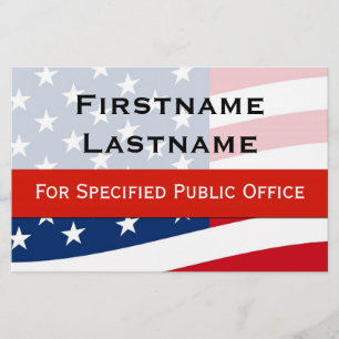 Flyer Insecto patriótico da campanha politica, tamanho