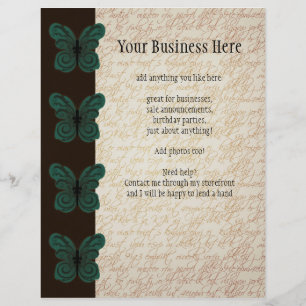 Flyer Insecto queimado da borboleta