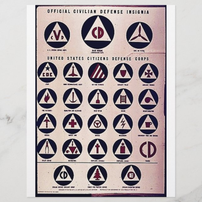Flyer Insígnia de Defesa Civil Oficial (Frente)