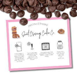 Flyer Instruções de Cuidado com Biscoitos