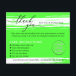 Flyer Instruções de Cuidado Dicas de Lavagem Neon Obriga<br><div class="desc">Instruções de Cuidado Dicas de Lavagem Neon Obrigado</div>