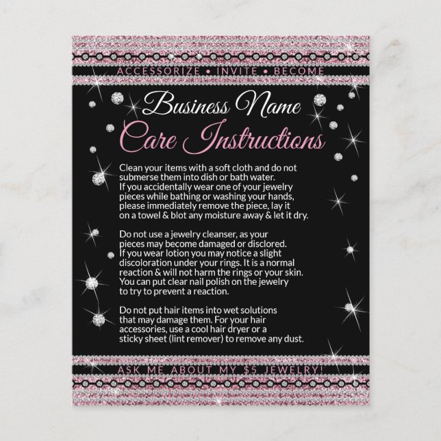 Flyer Instruções de Cuidados Evite 5 SS (Frente)