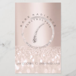 Flyer Instruções de Pós-Cuidado Eletrolise Rosa Glitter1