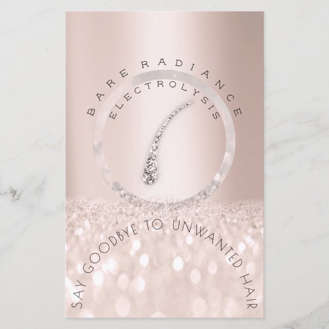 Flyer Instruções pós-tratamento Eletrolise da Rosa do li (Frente)