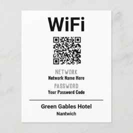 Flyer Instruções WiFi Com Código QR