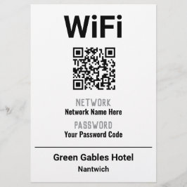 Flyer Instruções WiFi com código QR