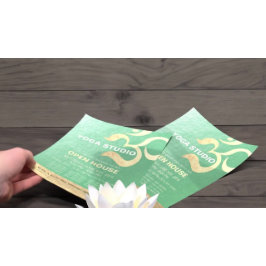 Flyer Instrutor de Meditação do Yoga Studio Om Open Hous