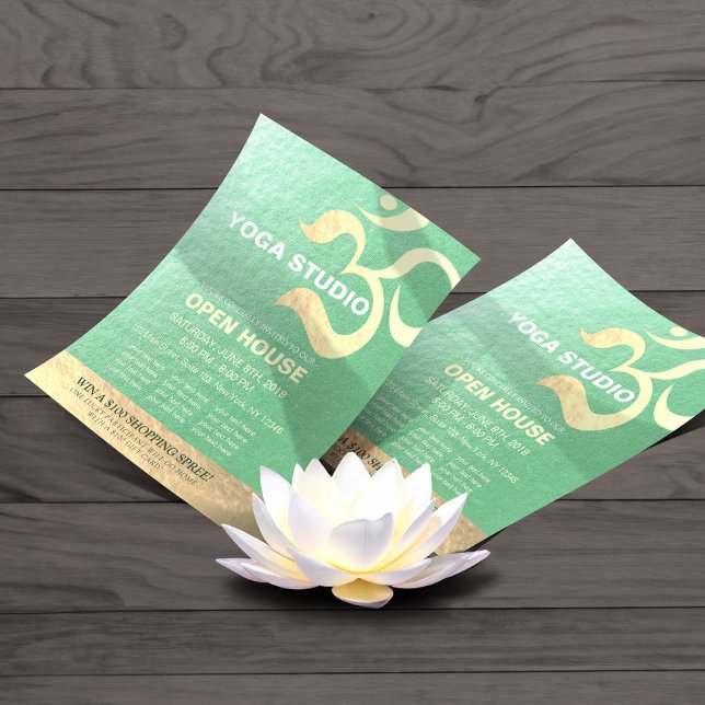 Flyer Instrutor de Meditação do Yoga Studio Om Open Hous (Criador carregado)