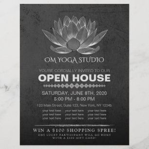 Flyer Instrutor de Meditação do YOGA Studio Open House