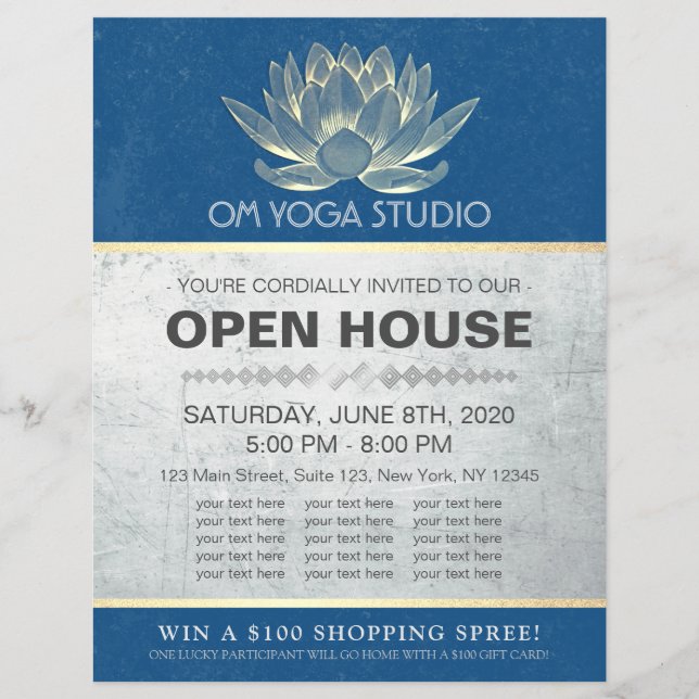 Flyer Instrutor de Meditação do YOGA Studio Open House L (Frente)