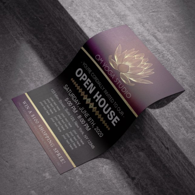 Flyer Instrutor de Meditação do YOGA Studio Open House L (Criador carregado)