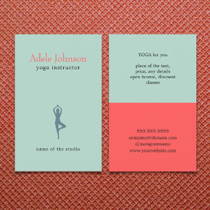 Flyer Instrutor Pastel elegante simples da ioga do ícon
