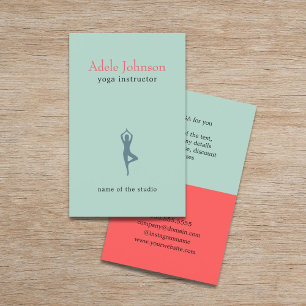 Flyer Instrutor Pastel elegante simples da ioga do ícon