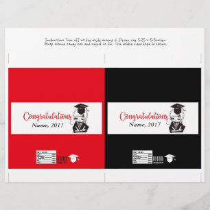 Flyer Invólucro do Bar doce - Boné de formatura