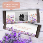 Flyer Invólucro Floral de Bar de Doces de Casamento Lila<br><div class="desc">A etiqueta multipropósito do casamento Lilac e Pessegueiro é versátil para bares de chocolate doce, pastelaria e muitos outros favoritos para festas. Sobremesas especiais ou presentes em casa são bonitos com a foto da noiva e do noivo e a redação especial. O documento de orçamento DIY é um alternativo de...</div>