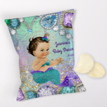 Invólucros de sacos de chips para chá de bebê da S