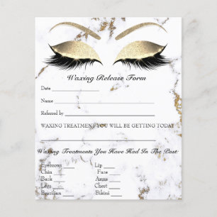 Flyer Isenção de Responsabilidade por Depilação com Cera