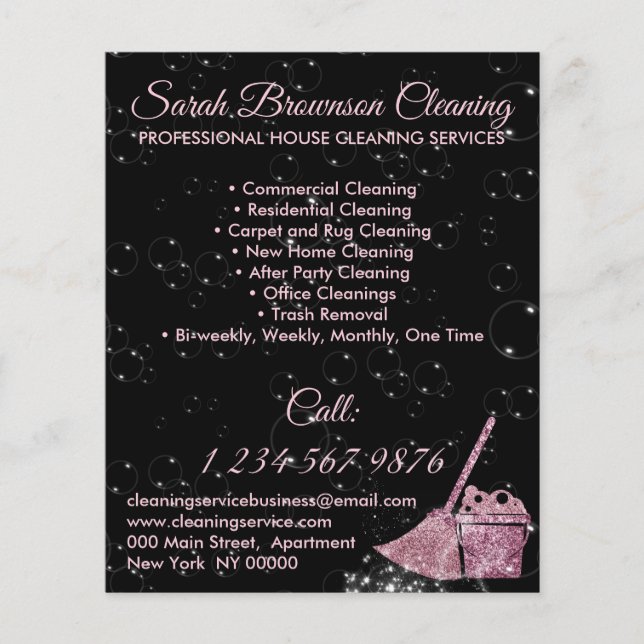 Flyer Janiteiro Rosa Preto, Limpo da Casa dos Homens (Frente)