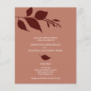 Flyer Janto de ensaio orçamental Convite Terracotta