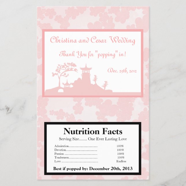 Flyer Jardim Oriental de Molho de Pipoca Micro-Ondas (Frente)