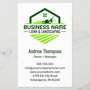 Flyer Jardinagem Paisagem Paisagem Verde