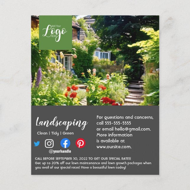 Flyer jardineiro paisagista cirurgião arborista (Frente)