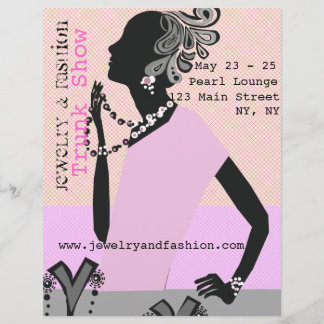 Flyer Jewelry Fashion Trunk Show Beauty Model