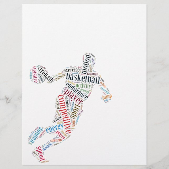 Flyer Jogador de basquete (Frente)