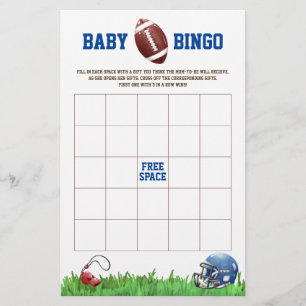 Flyer Jogo de Chá de Bebê BINGO Bebê Futebol