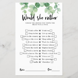 Flyer Jogo de Chá de panela Eucalyptus Ela preferencialm