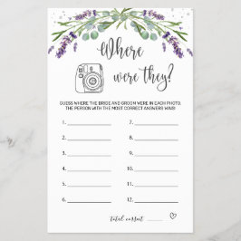 Flyer Jogo De chá de panela Onde Eles Estavam