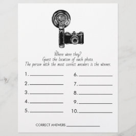 Flyer Jogo De chá de panela Onde Eles Estavam? Casamento