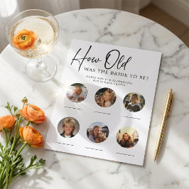 Flyer Jogo de Festa de Chá de panela de PAPEL - Quantos 