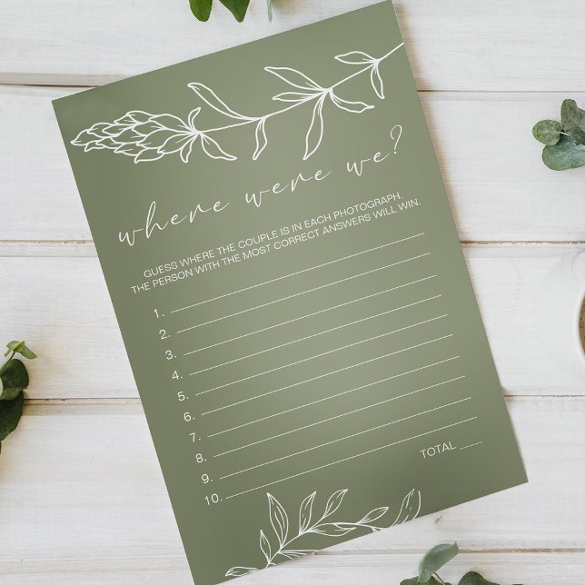 Flyer Jogo de Flores Verde Salvia Onde Estávamos (Criador carregado)