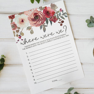 Flyer Jogo de Rosas Florais Vermelho Rubor Onde Estivemo