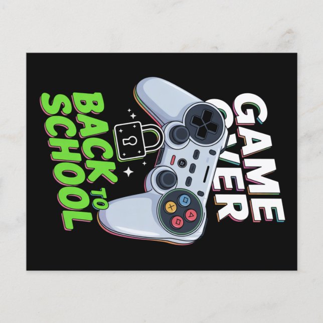 Flyer Jogo De Volta Para A Escola Engraçado Primeiro Dia (Frente)