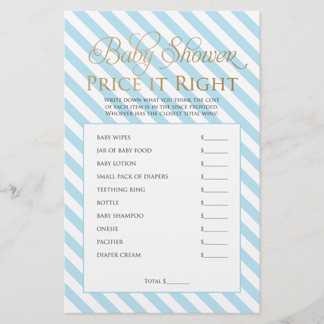 Flyer Jogo do chá de fraldas (Frente)