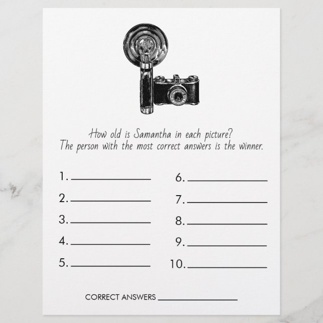 Flyer Jogo Do chá de panela Adivinha O Casamento Da Idad (Frente)